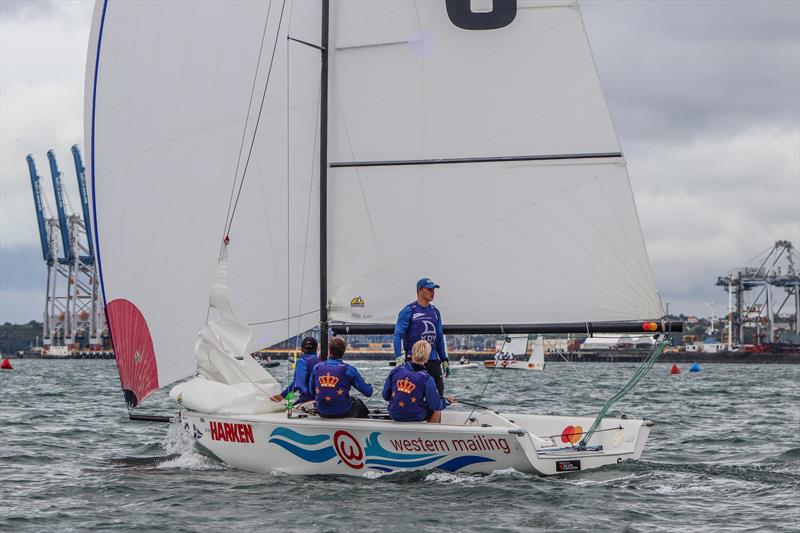 Day 3 - 2020 Harken Youth International Match Racing Cup - February 22, 2020 - Royal NZ Yacht Squadron, Auckland NZ photo copyright Andrew Delves taken at Royal New Zealand Yacht Squadron and featuring the Elliott 6m class