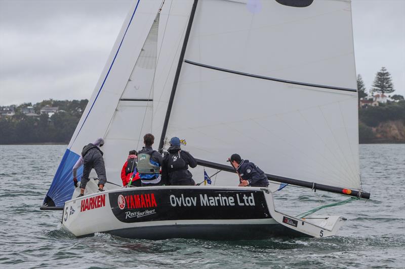 Day 3 - 2020 Harken Youth International Match Racing Cup - February 22, 2020 - Royal NZ Yacht Squadron, Auckland NZ photo copyright Andrew Delves taken at Royal New Zealand Yacht Squadron and featuring the Elliott 6m class