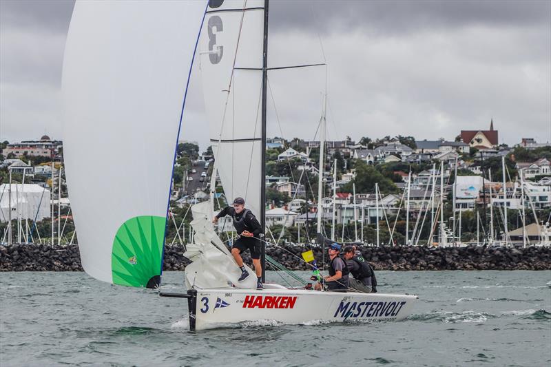 Day 3 - 2020 Harken Youth International Match Racing Cup - February 22, 2020 - Royal NZ Yacht Squadron, Auckland NZ photo copyright Andrew Delves taken at Royal New Zealand Yacht Squadron and featuring the Elliott 6m class