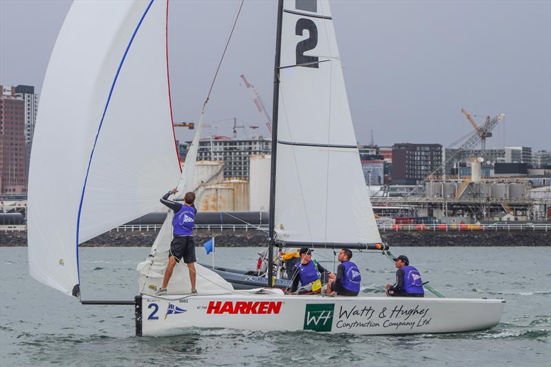 Day 3 - 2020 Harken Youth International Match Racing Cup - February 22, 2020 - Royal NZ Yacht Squadron, Auckland NZ photo copyright Andrew Delves taken at Royal New Zealand Yacht Squadron and featuring the Elliott 6m class