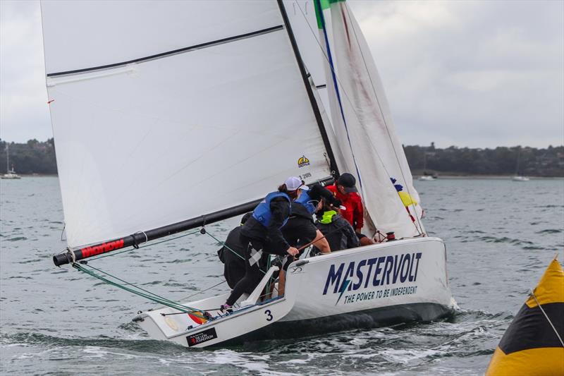 Day 3 - 2020 Harken Youth International Match Racing Cup - February 22, 2020 - Royal NZ Yacht Squadron, Auckland NZ photo copyright Andrew Delves taken at Royal New Zealand Yacht Squadron and featuring the Elliott 6m class