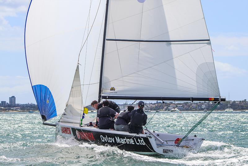 Nick Egnot-Johnson photo copyright Andrew Delves taken at Royal New Zealand Yacht Squadron and featuring the Elliott 6m class