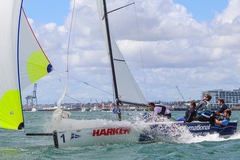 Aurélein Pierroz photo copyright Andrew Delves taken at Royal New Zealand Yacht Squadron and featuring the Elliott 6m class