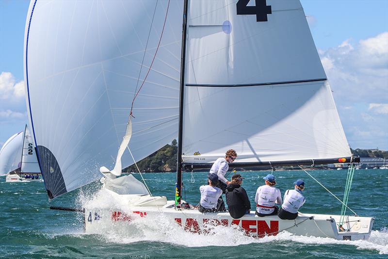 Jordan Stevenson photo copyright Andrew Delves taken at Royal New Zealand Yacht Squadron and featuring the Elliott 6m class