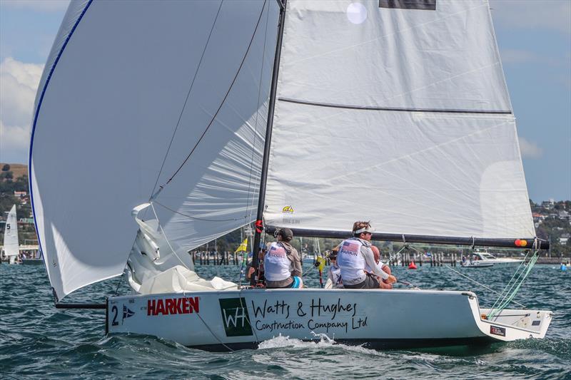 Harken Youth Match Racing World Championship - Day 2 - February 28, 2020 - Waitemata Harbour photo copyright Andrew Delves taken at Royal New Zealand Yacht Squadron and featuring the Elliott 6m class