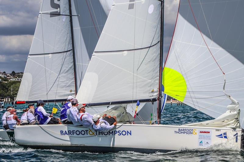 Harken Youth Match Racing World Championship - Day 2 - February 28, 2020 - Waitemata Harbour photo copyright Andrew Delves taken at Royal New Zealand Yacht Squadron and featuring the Elliott 6m class