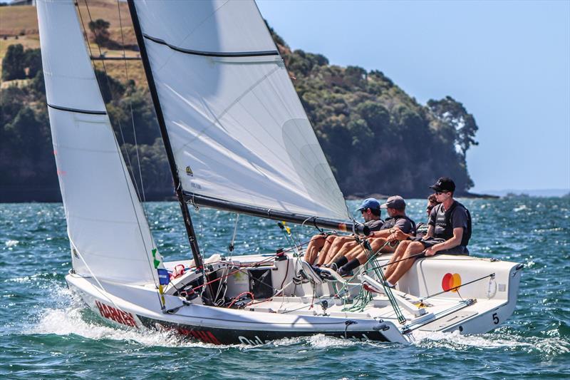 Harken Youth Match Racing World Championship - Day 2 - February 28, 2020 - Waitemata Harbour photo copyright Andrew Delves taken at Royal New Zealand Yacht Squadron and featuring the Elliott 6m class