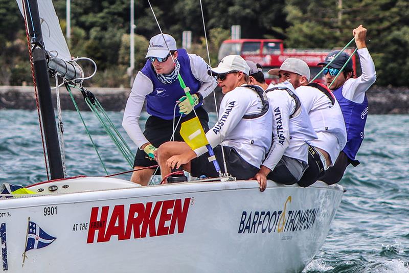 Finn Tapper photo copyright Andrew Delves taken at Royal New Zealand Yacht Squadron and featuring the Elliott 6m class