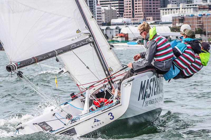 Harken National Secondary School Keelboat Championships 2019  photo copyright Andrew Delves taken at Royal New Zealand Yacht Squadron and featuring the Elliott 6m class