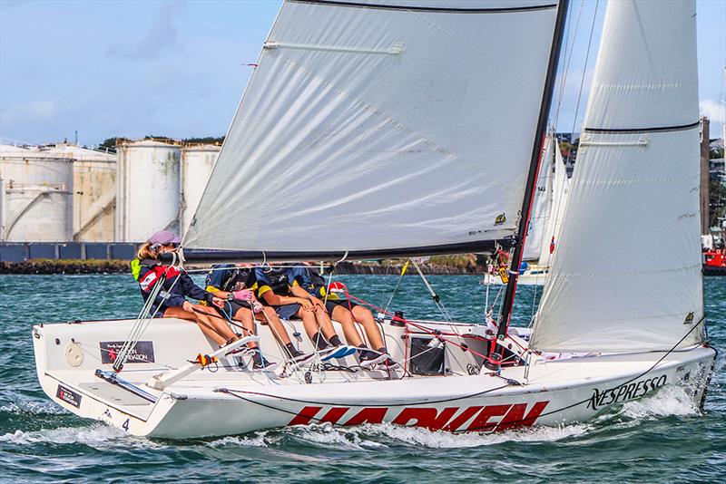 Harken National Secondary School Keelboat Championships 2019  photo copyright Andrew Delves taken at Royal New Zealand Yacht Squadron and featuring the Elliott 6m class