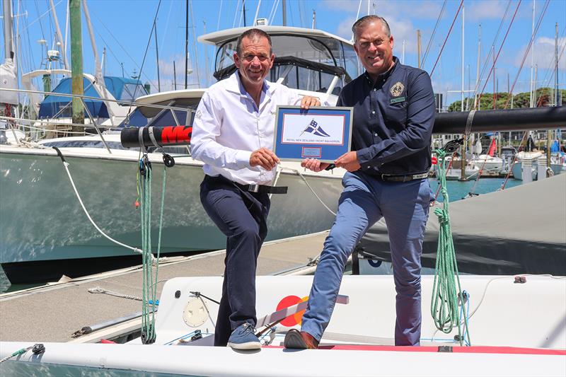 Hayden Porter and Mike Sanderson   photo copyright Andrew Delves taken at Royal New Zealand Yacht Squadron and featuring the Elliott 6m class