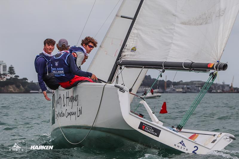 Nelson College - NZ National Secondary Schools Keelboat Championship - May 2021 photo copyright Andrew Delves taken at Royal New Zealand Yacht Squadron and featuring the Elliott 6m class