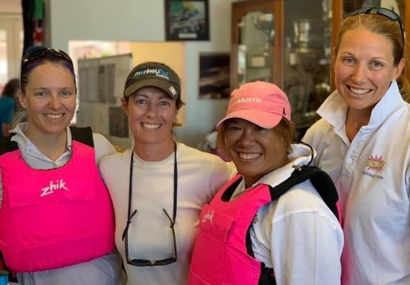 Mooloolaba Women's Keelboat Regatta - The Bazinga Girls team of Alenka Caserman, Adriana Brownlee, Christine Mah and Megan Houston photo copyright Photo supplied taken at Mooloolaba Yacht Club and featuring the Elliott 6m class