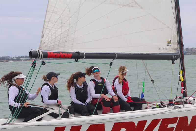 Megan Thomson - Harken Auckland Match Racing Championships - December 2021 - Royal New Zealand Yacht Squadron photo copyright Billy Woodworth taken at Royal New Zealand Yacht Squadron and featuring the Elliott 6m class