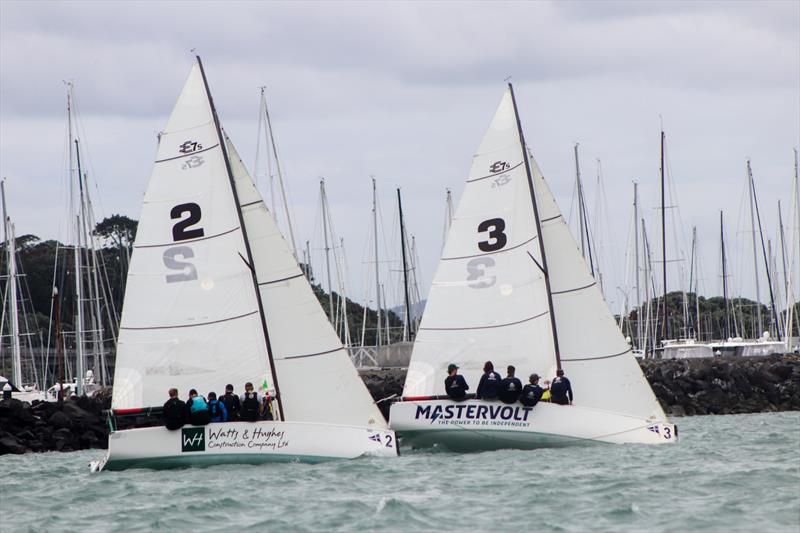 Josh Hyde and Robbie MCutcheon - Harken Auckland Match Racing Championships - December 2021 - Royal New Zealand Yacht Squadron - photo © Billy Woodworth