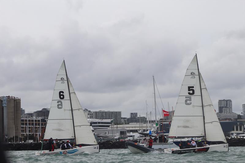 Zak Merton and Maeve White - Harken Auckland Match Racing Championships - December 2021 - Royal New Zealand Yacht Squadron photo copyright Billy Woodworth taken at Royal New Zealand Yacht Squadron and featuring the Elliott 6m class