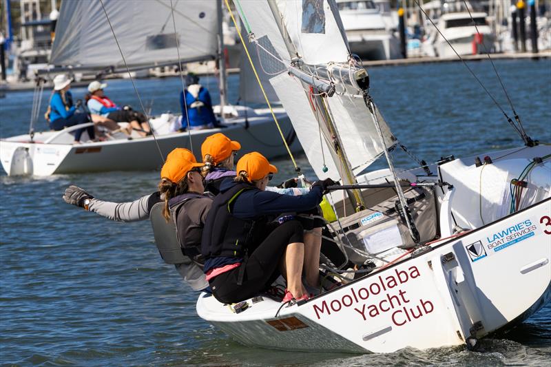 Team Orange racing photo copyright Bruno Cocozza taken at Mooloolaba Yacht Club and featuring the Elliott 6m class