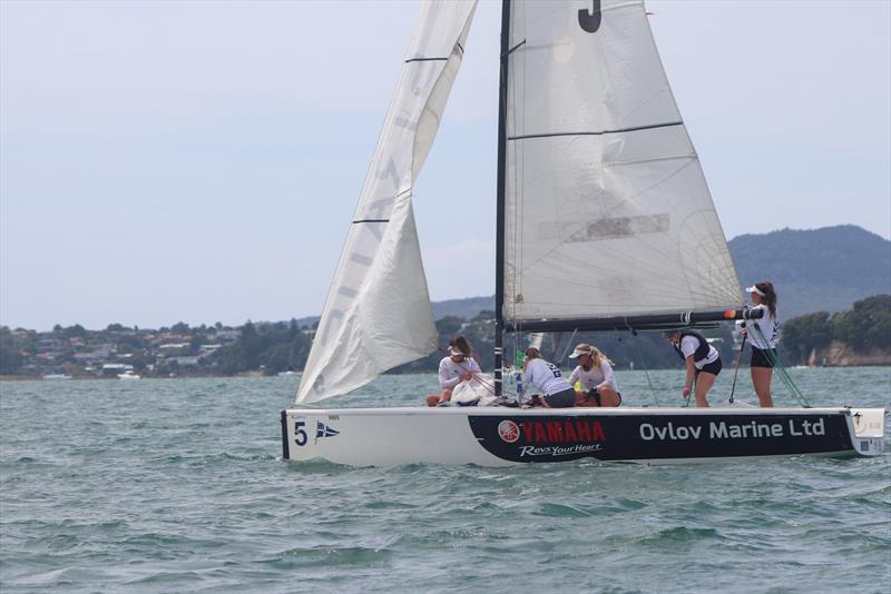 Harken NZ NZ Match Racing Championship - Royal NZ Yacht Squadron - Day 3, January 23, 2022 photo copyright RNZYS Media taken at Royal New Zealand Yacht Squadron and featuring the Elliott 7 class