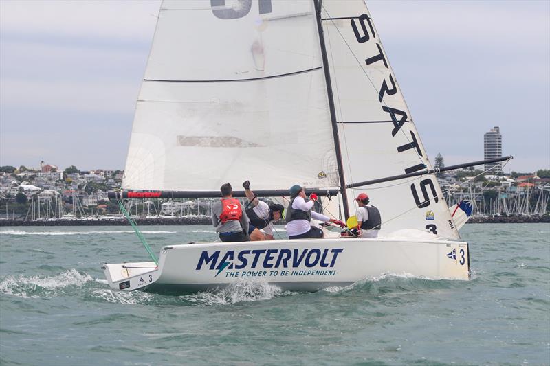 Harken NZ NZ Match Racing Championship - Royal NZ Yacht Squadron - Day 3, January 23, 2022 photo copyright RNZYS Media taken at Royal New Zealand Yacht Squadron and featuring the Elliott 7 class