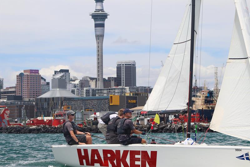 Harken NZ NZ Match Racing Championship - Royal NZ Yacht Squadron - Day 4, January 24, 2022 photo copyright RNZYS Media taken at Royal New Zealand Yacht Squadron and featuring the Elliott 7 class