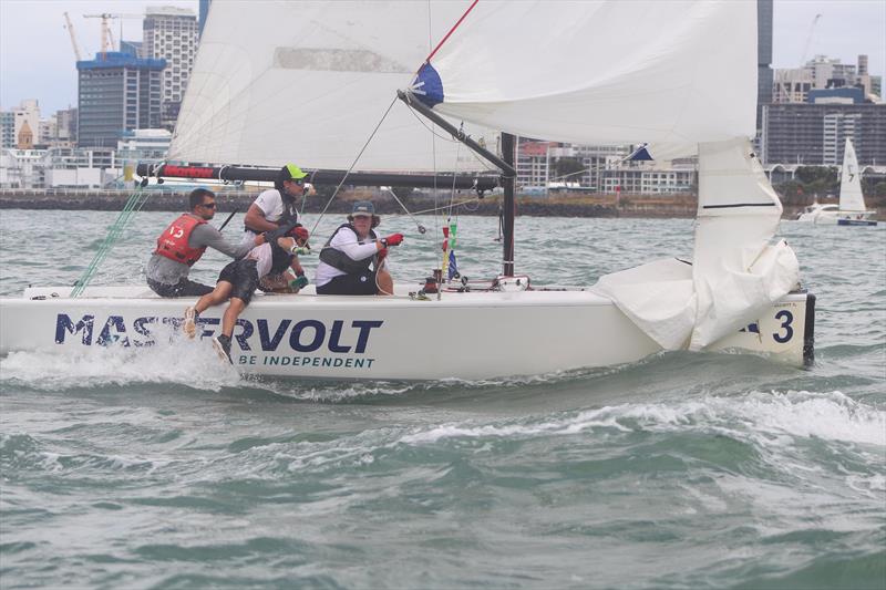 Harken NZ NZ Match Racing Championship - Royal NZ Yacht Squadron - Day 4, January 24, 2022 photo copyright RNZYS Media taken at Royal New Zealand Yacht Squadron and featuring the Elliott 7 class