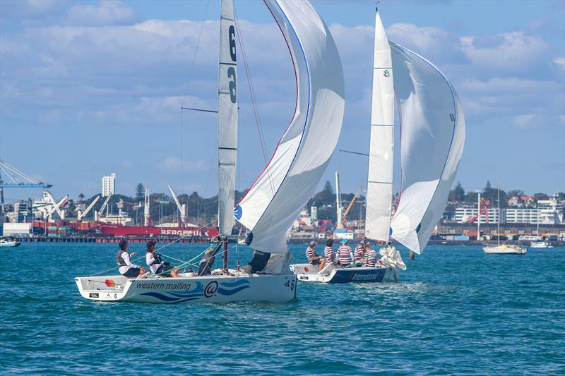 Harken NZ National Secondary Schools Keelboat Championships - Royal NZ Yacht Squadron - April 2022 photo copyright William Woodworth - RNZYS taken at Royal New Zealand Yacht Squadron and featuring the Elliott 7 class