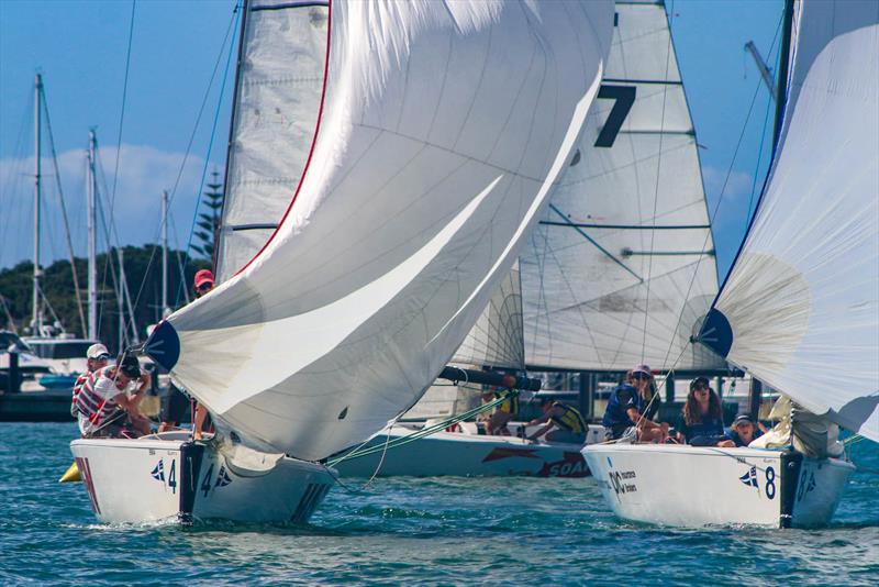 Harken NZ National Secondary Schools Keelboat Championships - Royal NZ Yacht Squadron - April 2022 photo copyright William Woodworth - RNZYS taken at Royal New Zealand Yacht Squadron and featuring the Elliott 7 class