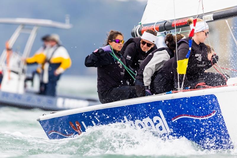 Barfoot & Thompson Women's World Match Racing Championships - Day 1 - November 10, 2022 - Auckland photo copyright Adam Mustill taken at Royal New Zealand Yacht Squadron and featuring the Elliott 7 class