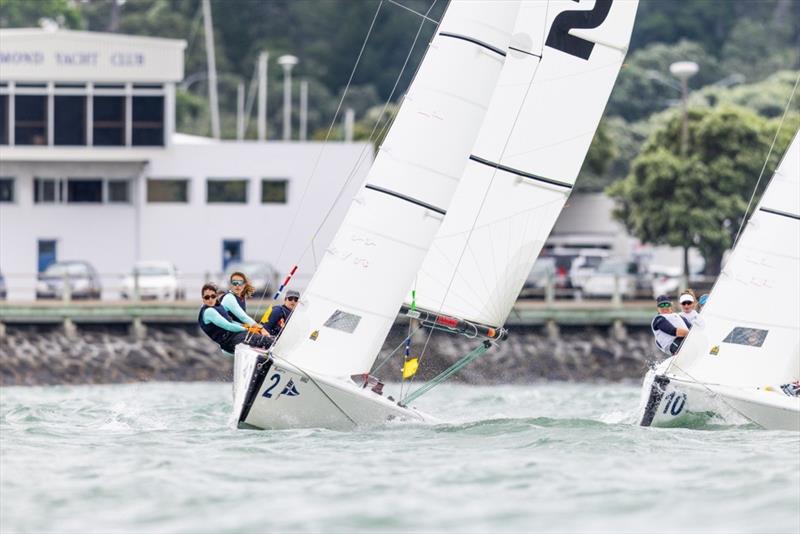 Barfoot & Thompson Women's World Match Racing Championships - Day 1 - November 10, 2022 - Auckland photo copyright Adam Mustill taken at Royal New Zealand Yacht Squadron and featuring the Elliott 7 class