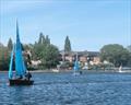 Mike and Lucy Goodwin during the Enterprise Open at Midland Sailing Club