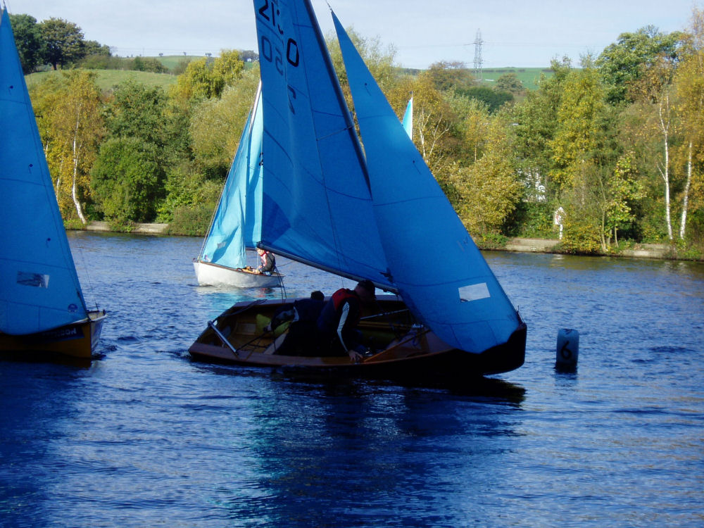 Enterprises at the Etherow Country Park SC open meeting photo copyright Alan Blackburn taken at Etherow Country Park Sailing Club and featuring the Enterprise class