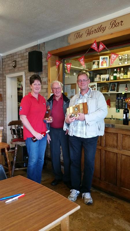 Luke Fisher and Serena Stewardson win the Enterprise Open at Emberton Park photo copyright Serena Stewardson taken at Emberton Park Sailing Club and featuring the Enterprise class