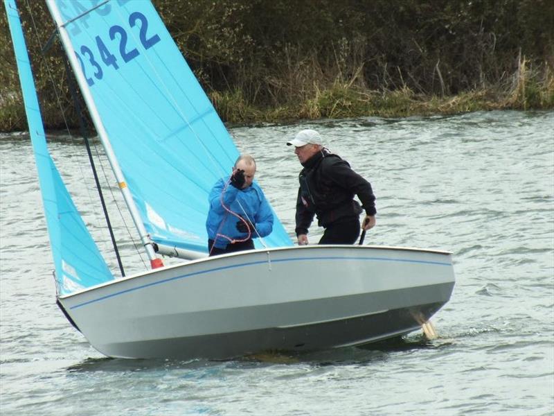 Tom & Chris in action during the Sailing Chandlery Enterprise National Circuit at Middle Nene photo copyright Wilf Kunze taken at Middle Nene Sailing Club and featuring the Enterprise class