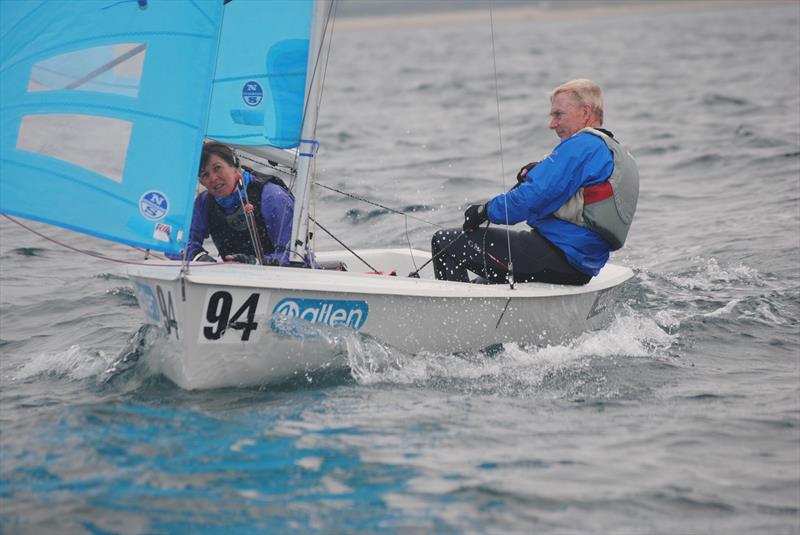 Phil and Jane on day 5 of the Allen, North Sails & Selden Enterprise Nationals at Mount's Bay - photo © Martyn Curnow