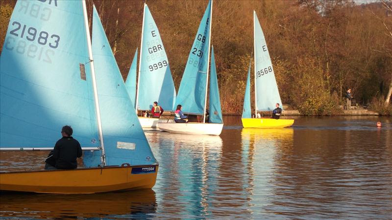 Enterprise Match Racing Championships at Etherow Country Park  photo copyright Tony Woods taken at Etherow Country Park Sailing Club and featuring the Enterprise class