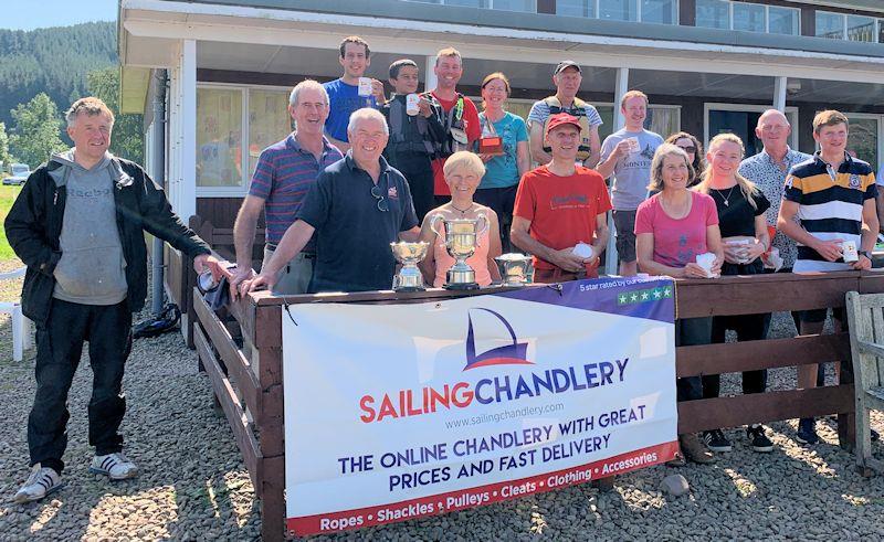 Sailing Chandlery Enterprise Scottish National Championship prize-winners photo copyright Richard Pryke taken at St Mary's Loch Sailing Club and featuring the Enterprise class