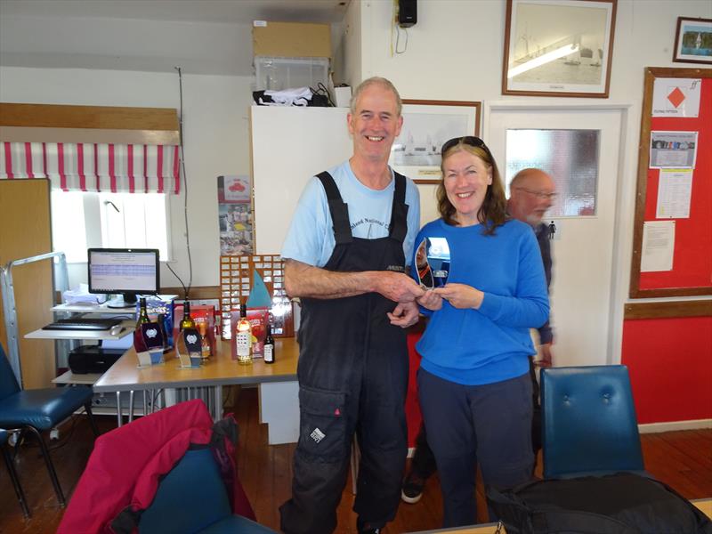 Charles and Alison finish 3rd in the Enterprise Midland Area Championship at Middle Nene photo copyright Wilf Kunze taken at Middle Nene Sailing Club and featuring the Enterprise class