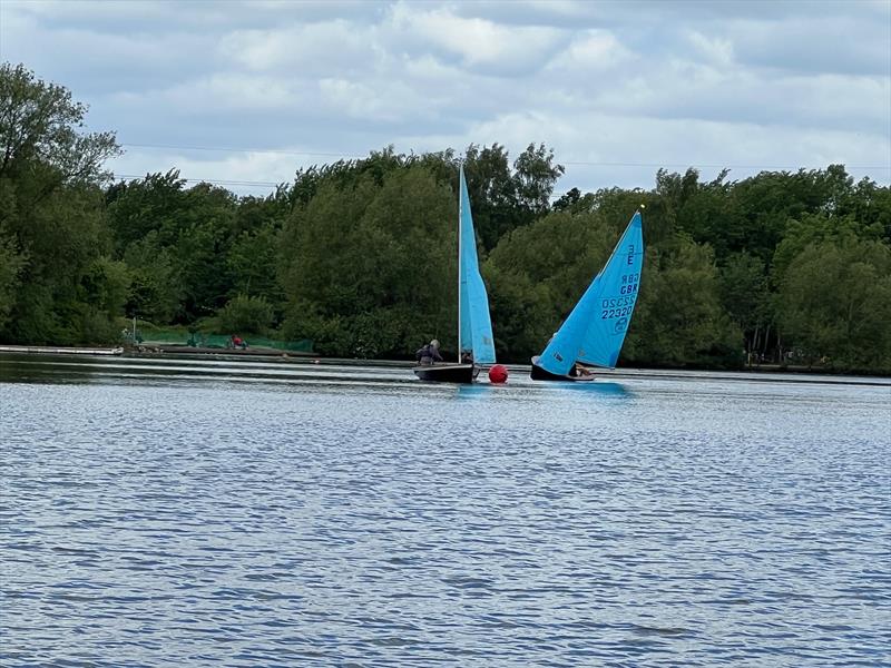 Nigel Also and Kate Brazier beside Martin Davies and Rebecca Bradley during the Tamworth Enterprise Open photo copyright Teresa Culmer taken at Tamworth Sailing Club and featuring the Enterprise class