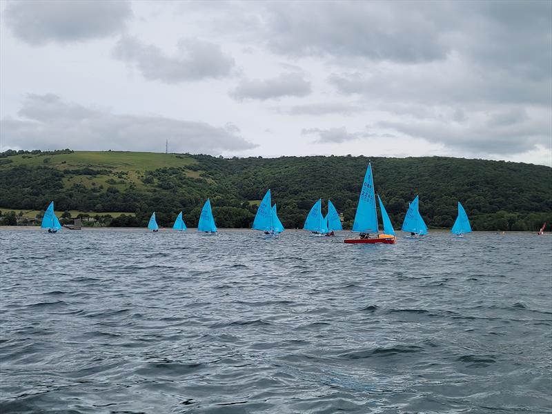 Nigel and Andy Bird lead the fleet in race 3 of the 2022 Allen Enterprise Masters Championship photo copyright Sally Campbell  taken at Bristol Corinthian Yacht Club and featuring the Enterprise class