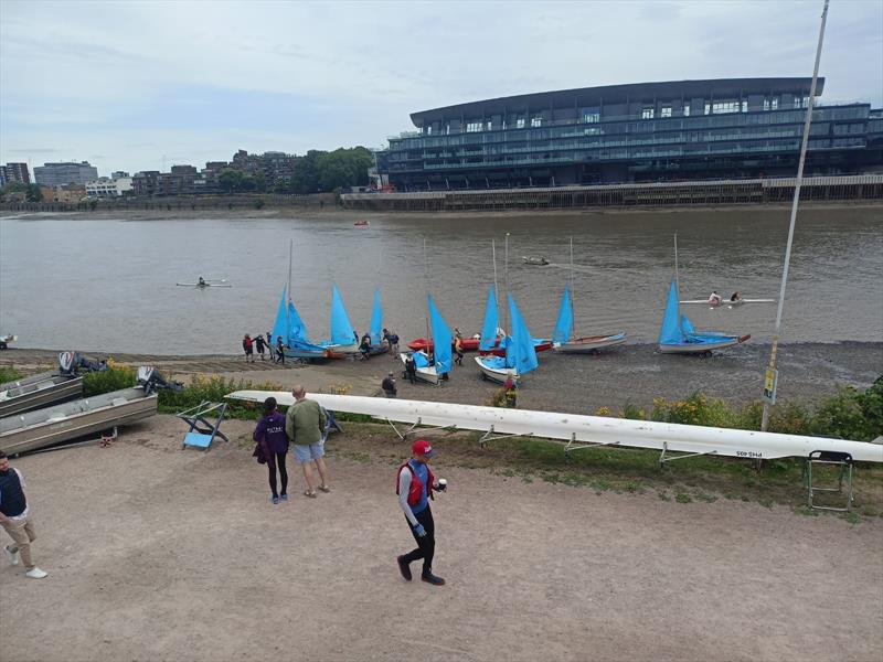 Enterprise Tideway Open photo copyright Andrew Molyneux taken at South Bank Sailing Club and featuring the Enterprise class