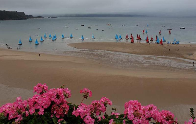 Fleet coming in on day 3 of the Enterprise Nationals at Tenby - photo © Alistair Mackay