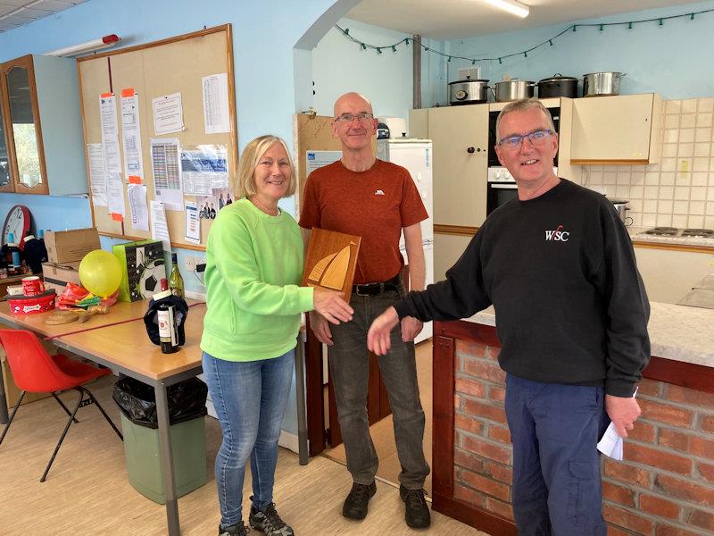 Dave Thomas and Shan Stapley, first double-hander - Border Counties Midweek Sailing concludes at Winsford Flash - photo © D Thomas