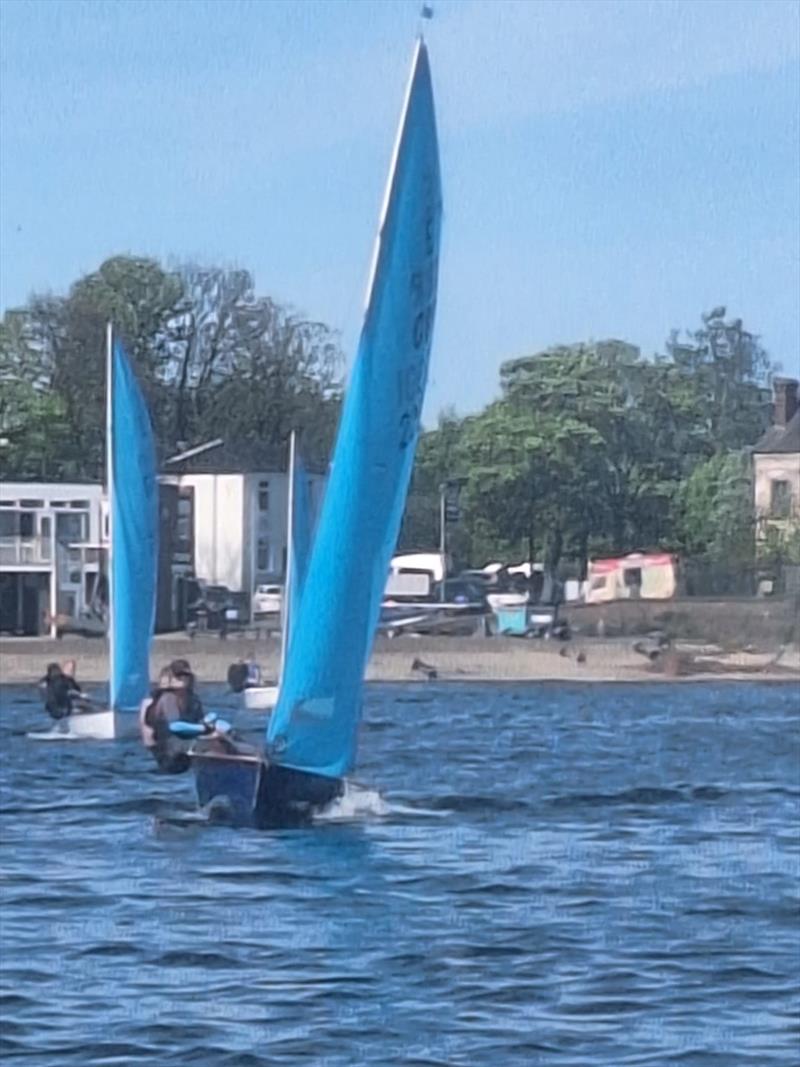Paul Young and Jan Kimber during the Enterprise Open at Midland Sailing Club photo copyright Kevin Hopkins taken at Midland Sailing Club and featuring the Enterprise class