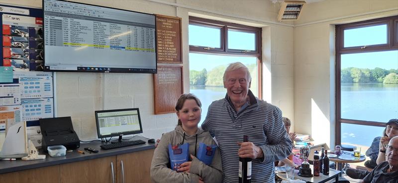 Martin Davies & Lily Forbes finish 3rd in the Tamworth Enterprise Open photo copyright Chris O'Reilly taken at Tamworth Sailing Club and featuring the Enterprise class