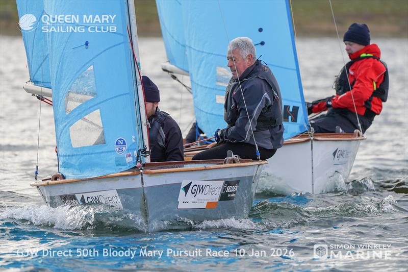 GJW Direct 50th Bloody Mary photo copyright Simon Winkley Marine taken at Queen Mary Sailing Club and featuring the Enterprise class