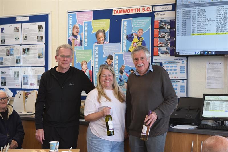 Nigel Allso and Kate Brazier finish 2nd in the Tamworth Enterprise Open photo copyright Matt Whitfield taken at Tamworth Sailing Club and featuring the Enterprise class