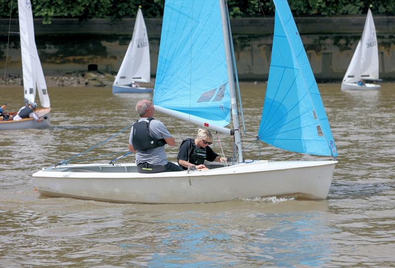 Tideway Dinghy Derby - Enterprise 23226 after Lambeth Bridge photo copyright Mark Jardine taken at Ranelagh Sailing Club and featuring the Enterprise class