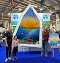 Sustainability Sail Design Competition - Kate Fortnam congratulates winner, Hetty Holt &copy; Debbie Riley