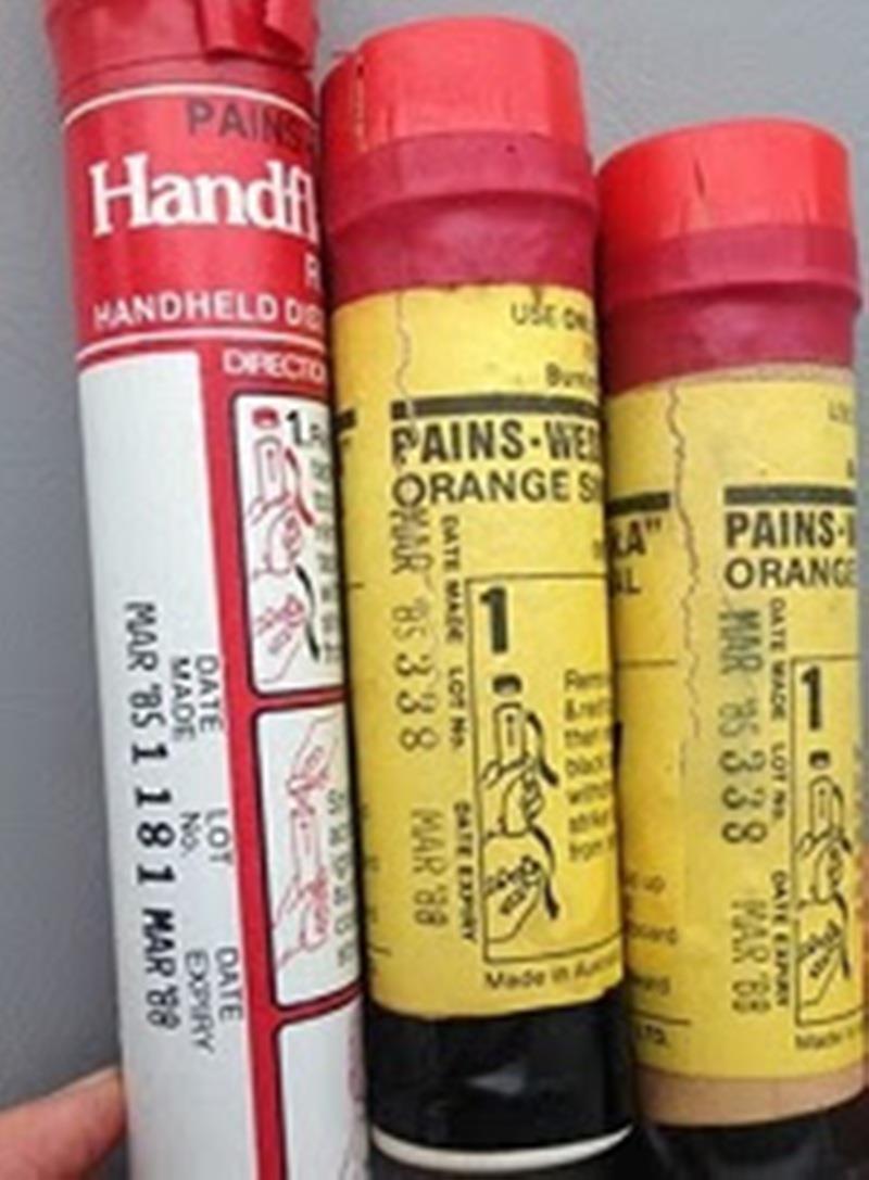 Expired marine flares disposal