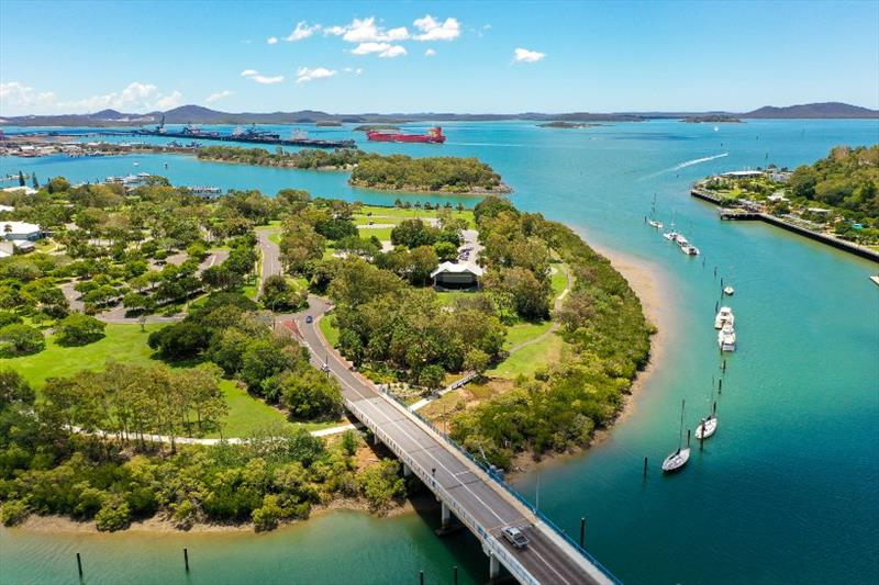 Mooring piles replaced in Auckland Creek ahead of Brisbane to Gladstone Race photo copyright Gladstone Ports Corporation taken at  and featuring the Environment class